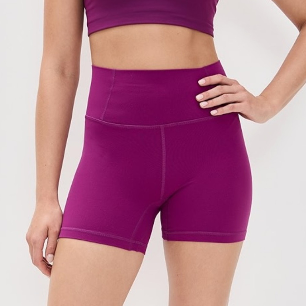 FP Movement by Free People Never Better 4in biker short in Deep Magenta sz S